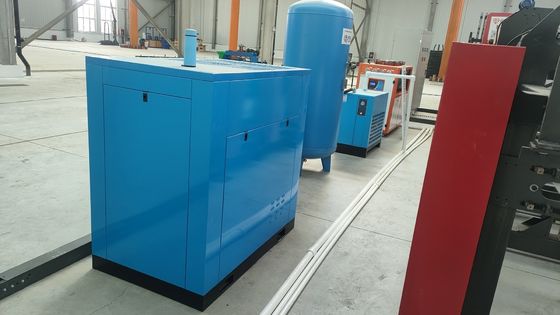 PLC công nghiệp máy nén vít với máy sấy không khí hệ thống ổ dây đai trực tiếp
